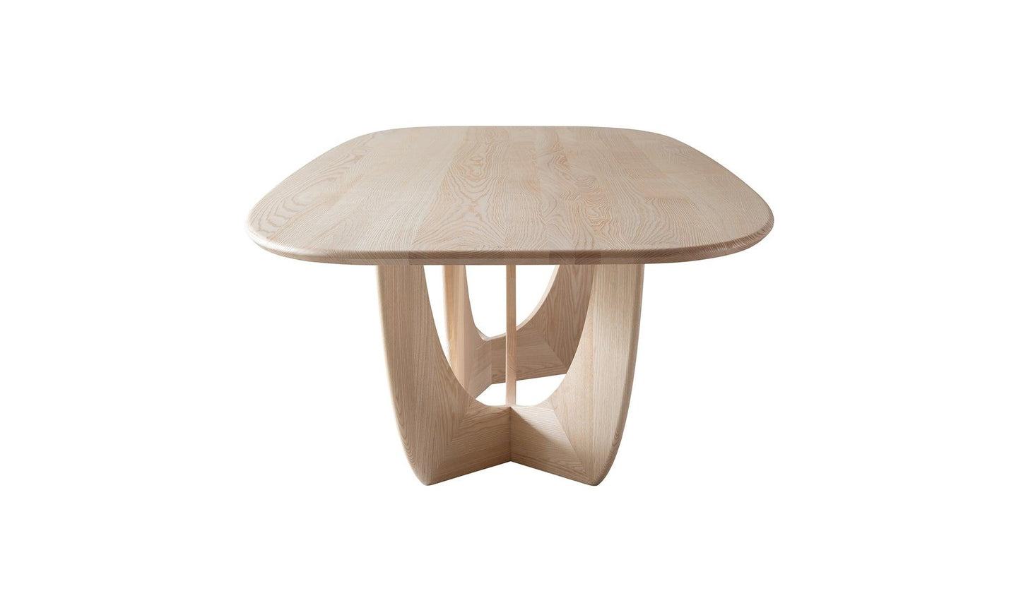 More - MORE Cala Tisch Barrel Shape | Esche Weiss - Esstische - Sarto Group