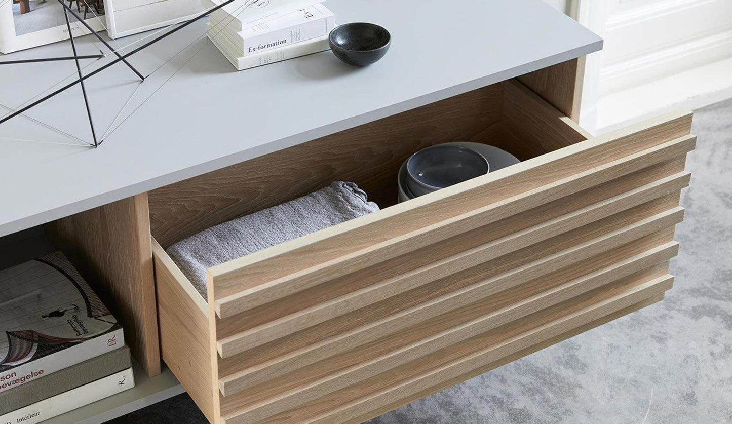 More - MORE HARRI Sideboard | Eiche weiß pigmentiert geölt - Sideboards - Sarto Group