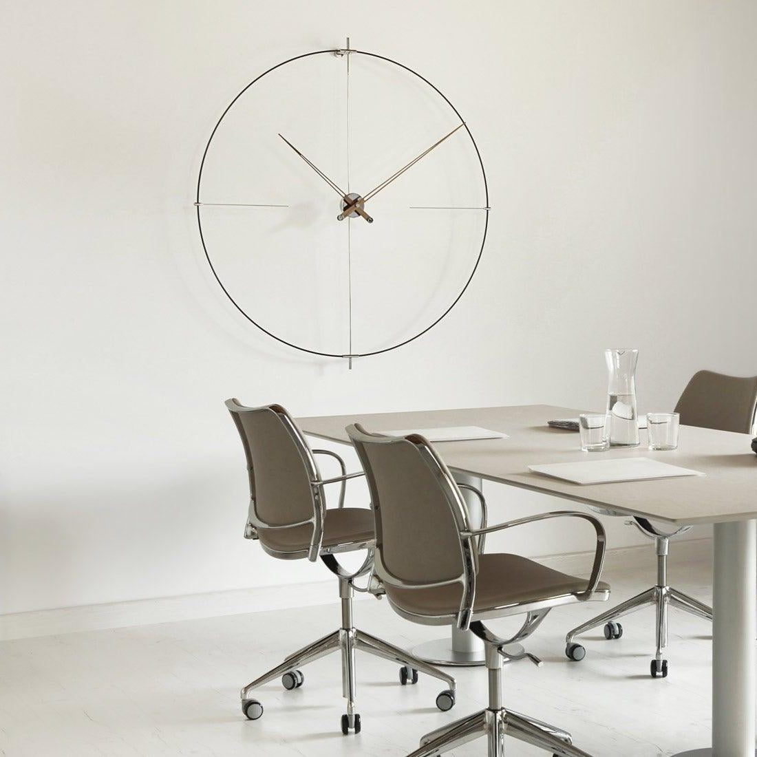 Nomon - Nomon Bilbao Wanduhr | Schwarz / Schwarz - Wanduhren - Sarto Group