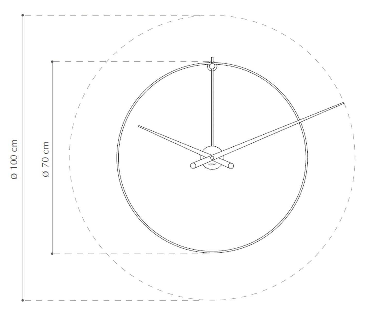 Nomon - Nomon New Anda Wanduhr Gold - sarto Group