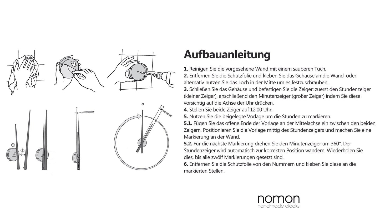 Nomon - Nomon OJ Wanduhr | 12 Ziffern - Wanduhren - Sarto Group