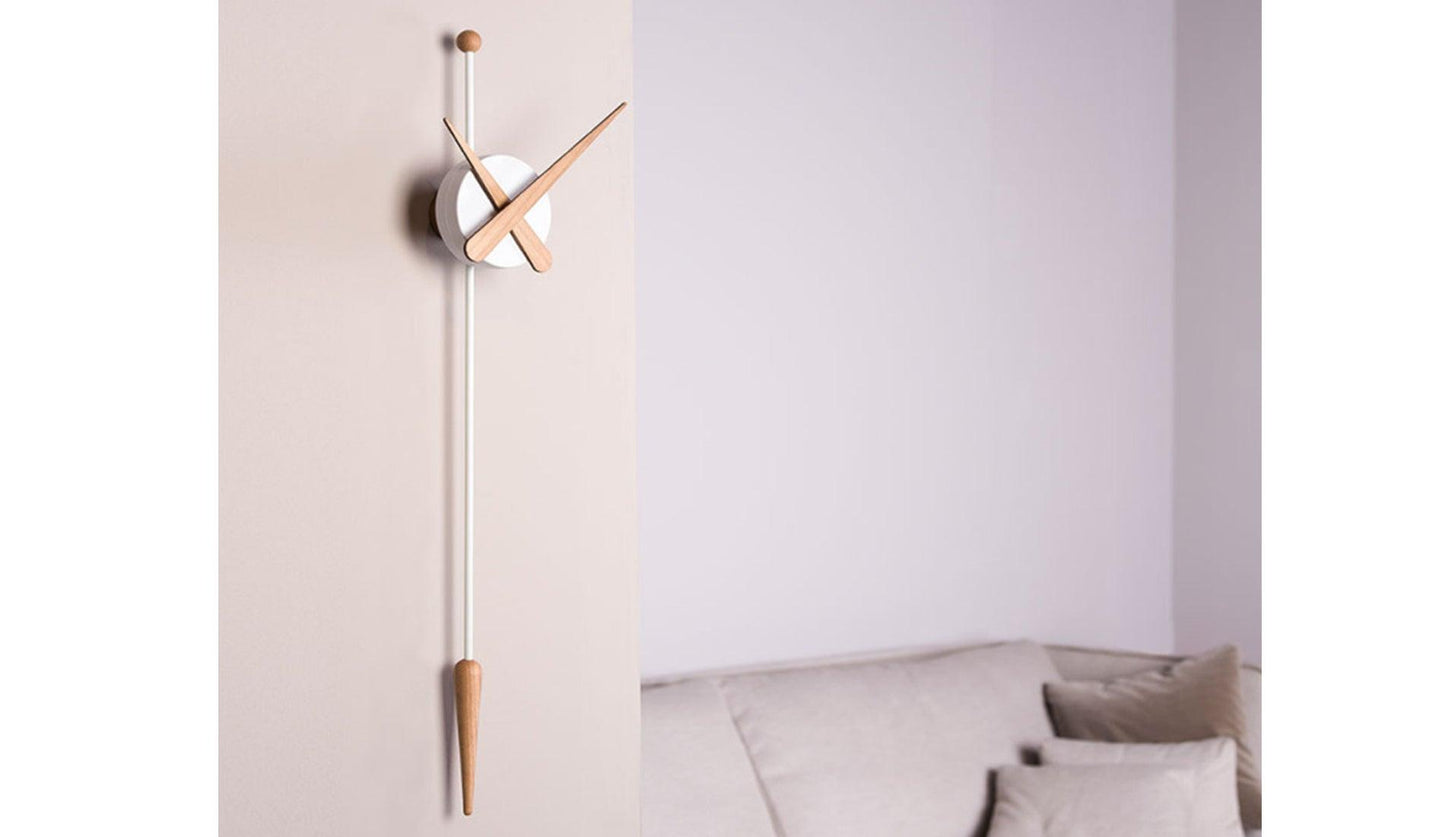 Nomon - Nomon Punta Wanduhr | Weiss - Eiche - Wanduhren - Sarto Group