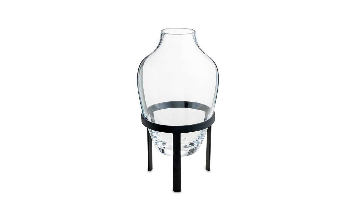 Nordstjerne - Nordstjerne Adorn Vase | Transparent - Schwarz - Vasen - Sarto Group