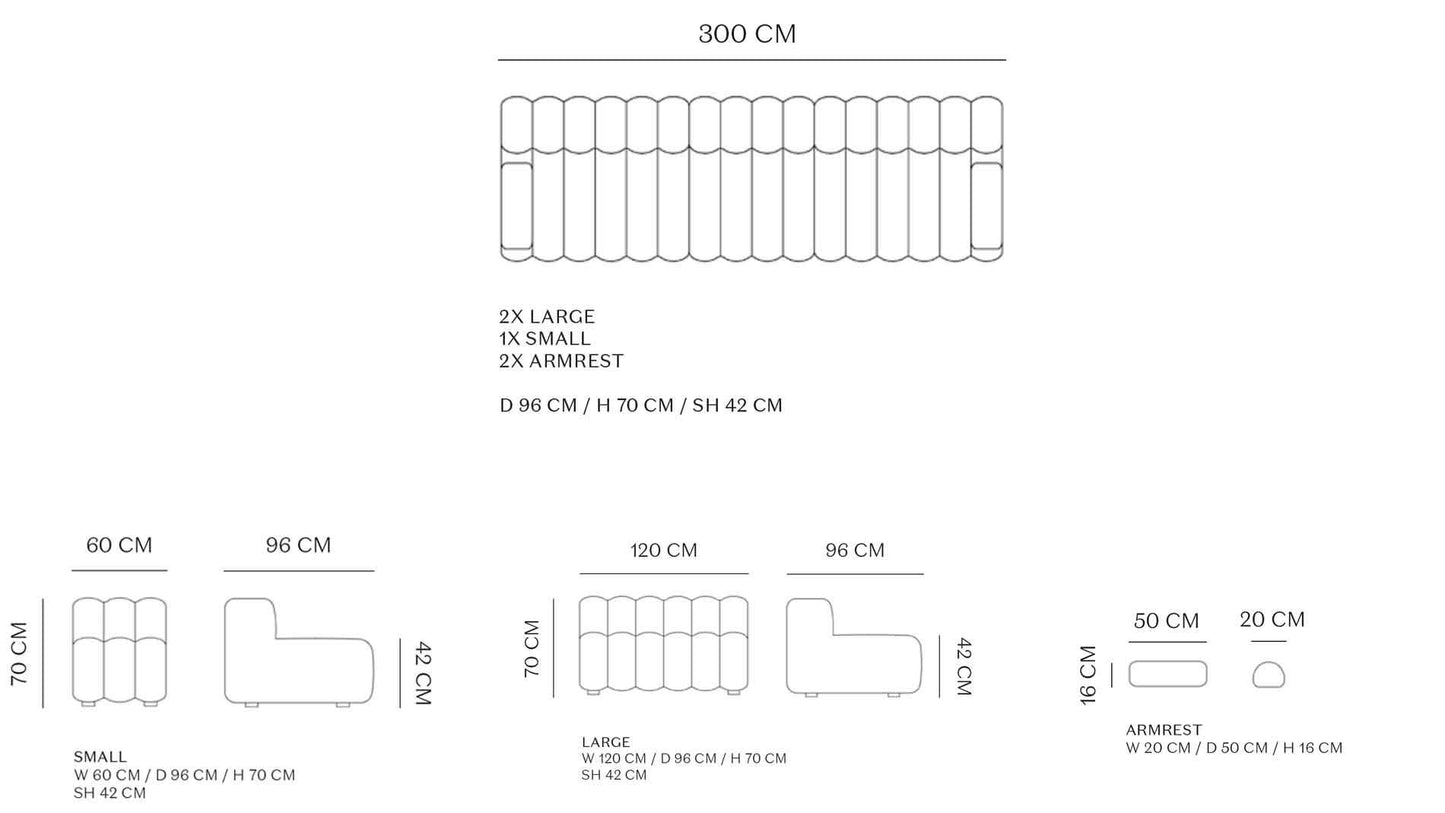 NORR11 - NORR11 Studio 3 Sofa - sarto Tailored Interiors Group