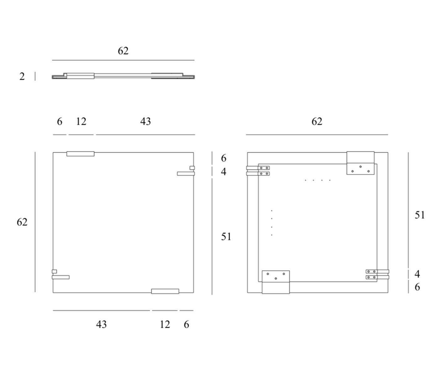 Ethnicraft - Ethnicraft Clear Frameless Wandspiegel - sarto Group