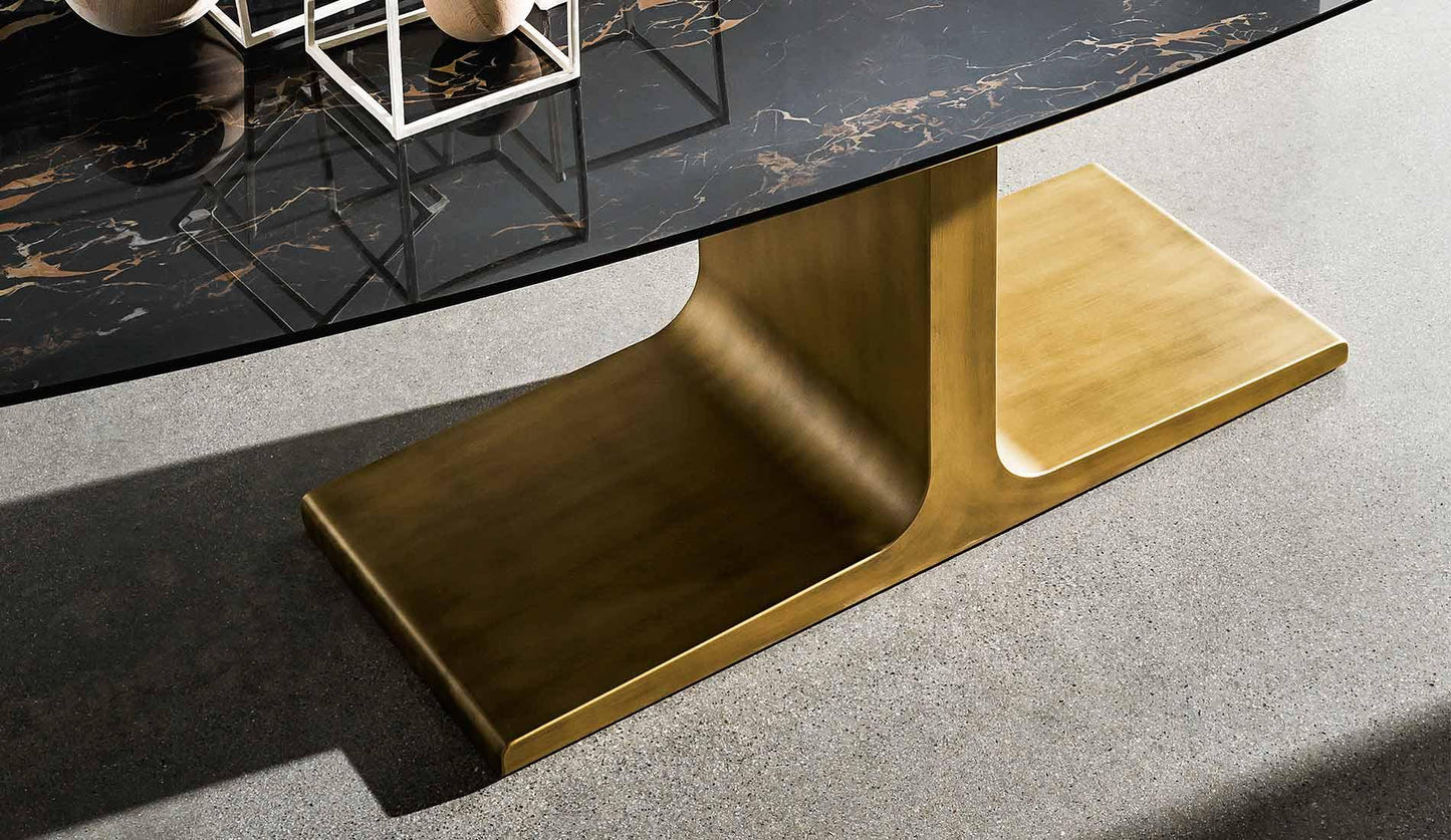 Sovet - Sovet Palace Shaped | Bronze - Portoro - Esstische - Sarto Group