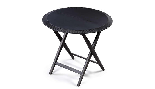 Zanat - Zanat Piano Klapptisch Rund | Ahorn Schwarz - Klapptische - Sarto Group