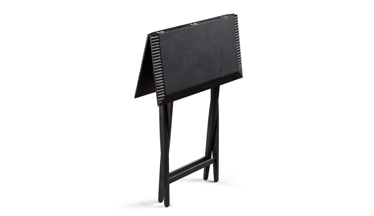 Zanat - Zanat Piano Klapptisch Eckig | Ahorn Schwarz - Klapptische - Sarto Group