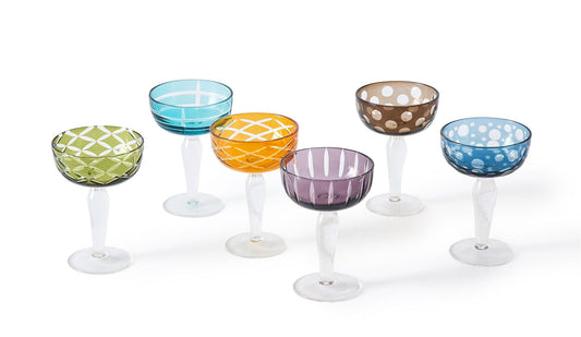 Polspotten - Polspotten Cuttings Coupe Sektgläser | 6er Set - Stielgläser - Sarto Group