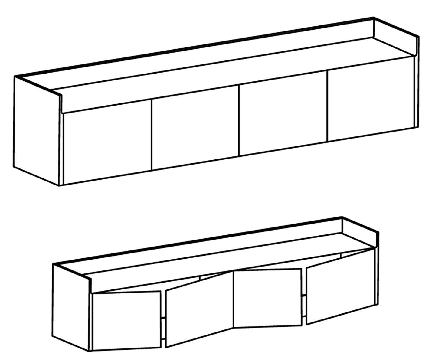 Punt - Punt Stockholm STH401 Sideboard | Nussbaum - Sideboards - Sarto Group