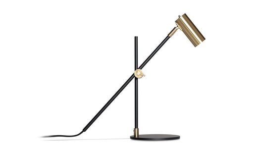 Rubn - Rubn Lektor Schreibtischleuchte | Schwarz / Messing - Schreibtischleuchten - Sarto Group