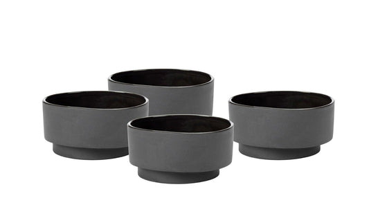 Valerie Objects - Valerie Objects Maarten Baas Schüssel Grau | 4er Set - Schüsseln - Sarto Group