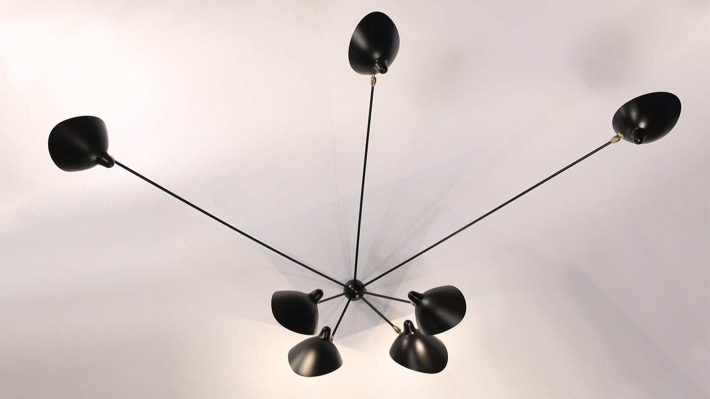 Serge Mouille Applique Araignée 7 bras fixes Wandleuchte - Sarto Group