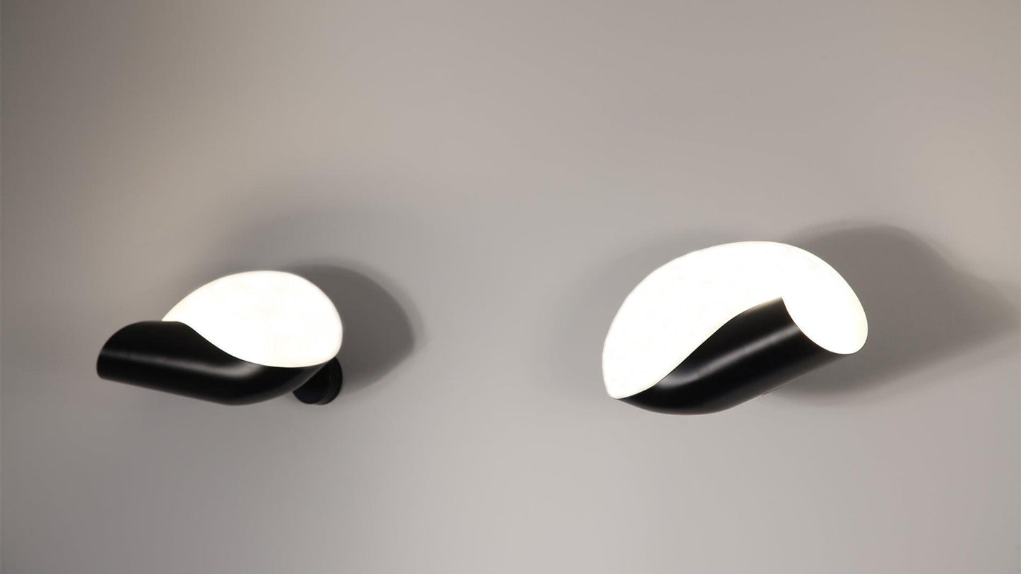 Serge Mouille - Serge Mouille Petite Applique Conche Wandleuchte - Wandleuchten - Sarto Group