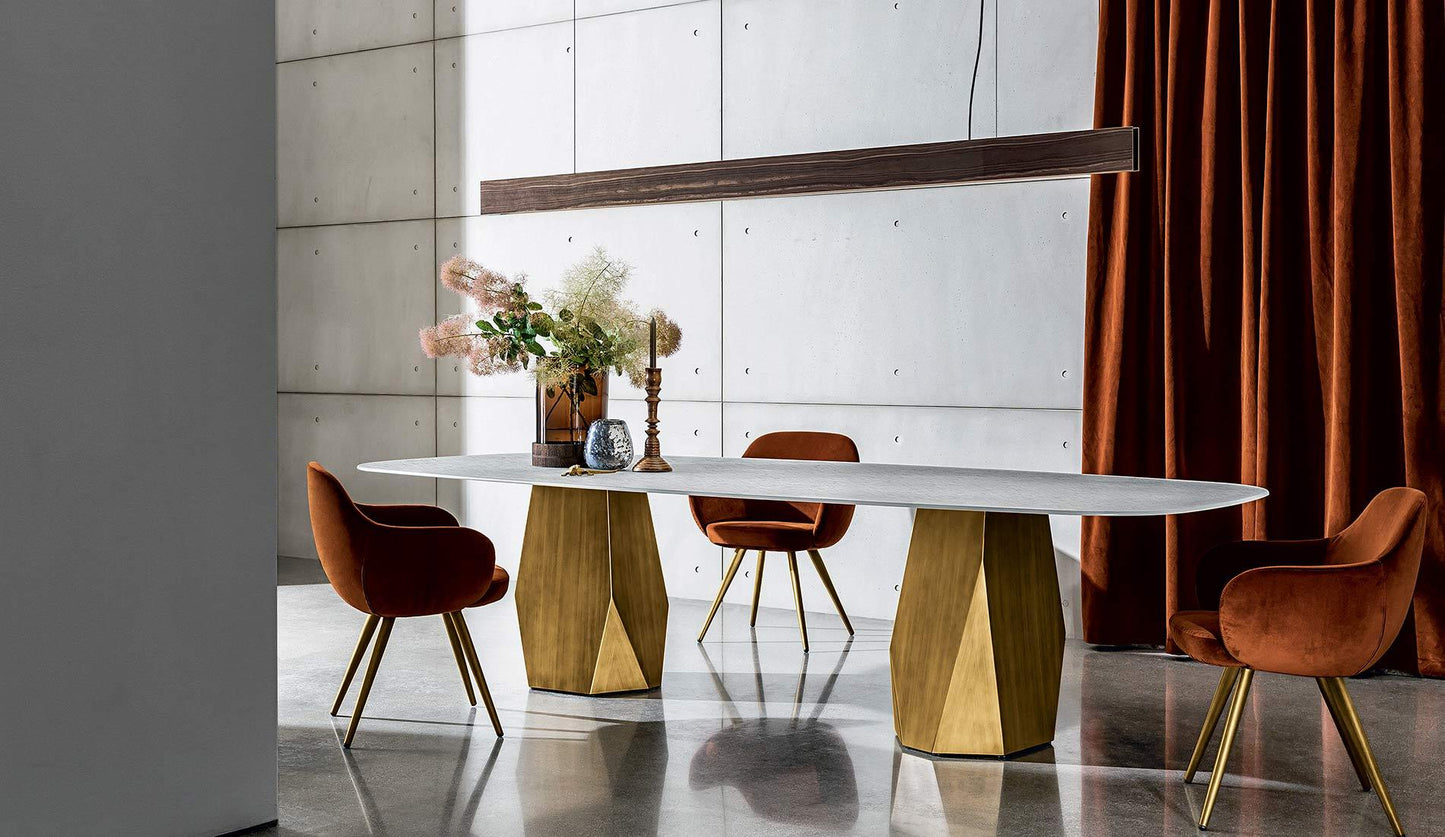Sovet - Sovet Deod Two Base Tisch | Bronze - Onyx - Esstische - Sarto Group
