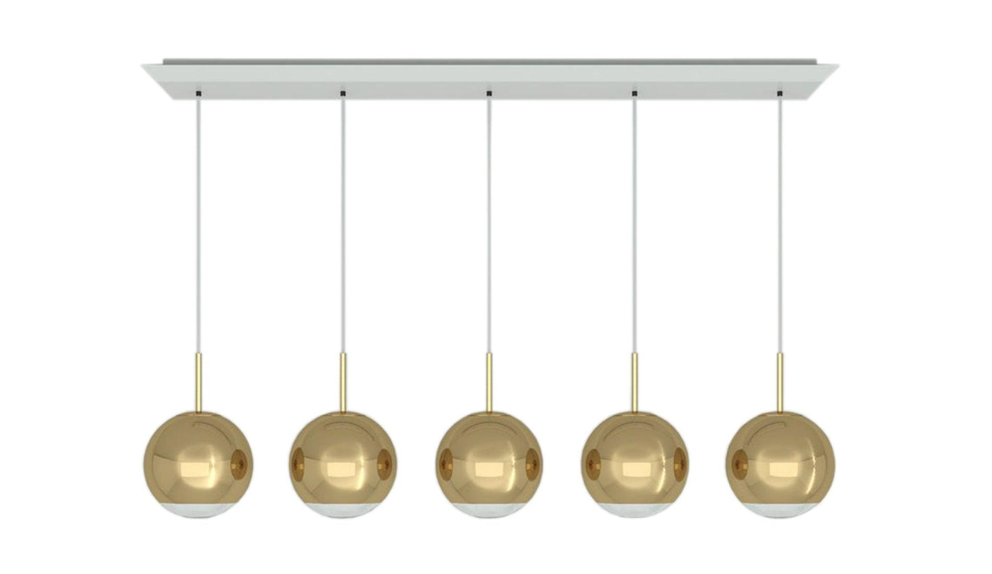 Tom Dixon - Tom Dixon Mirror Ball 25 Linear Hängeleuchte - Hängeleuchten - Sarto Group