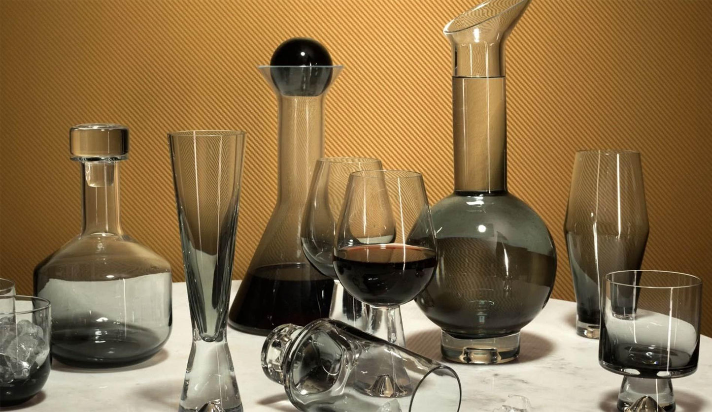 Tom Dixon - Tom Dixon Tank Champagnergläser schwarz | 2er Set - Stielgläser - Sarto Group