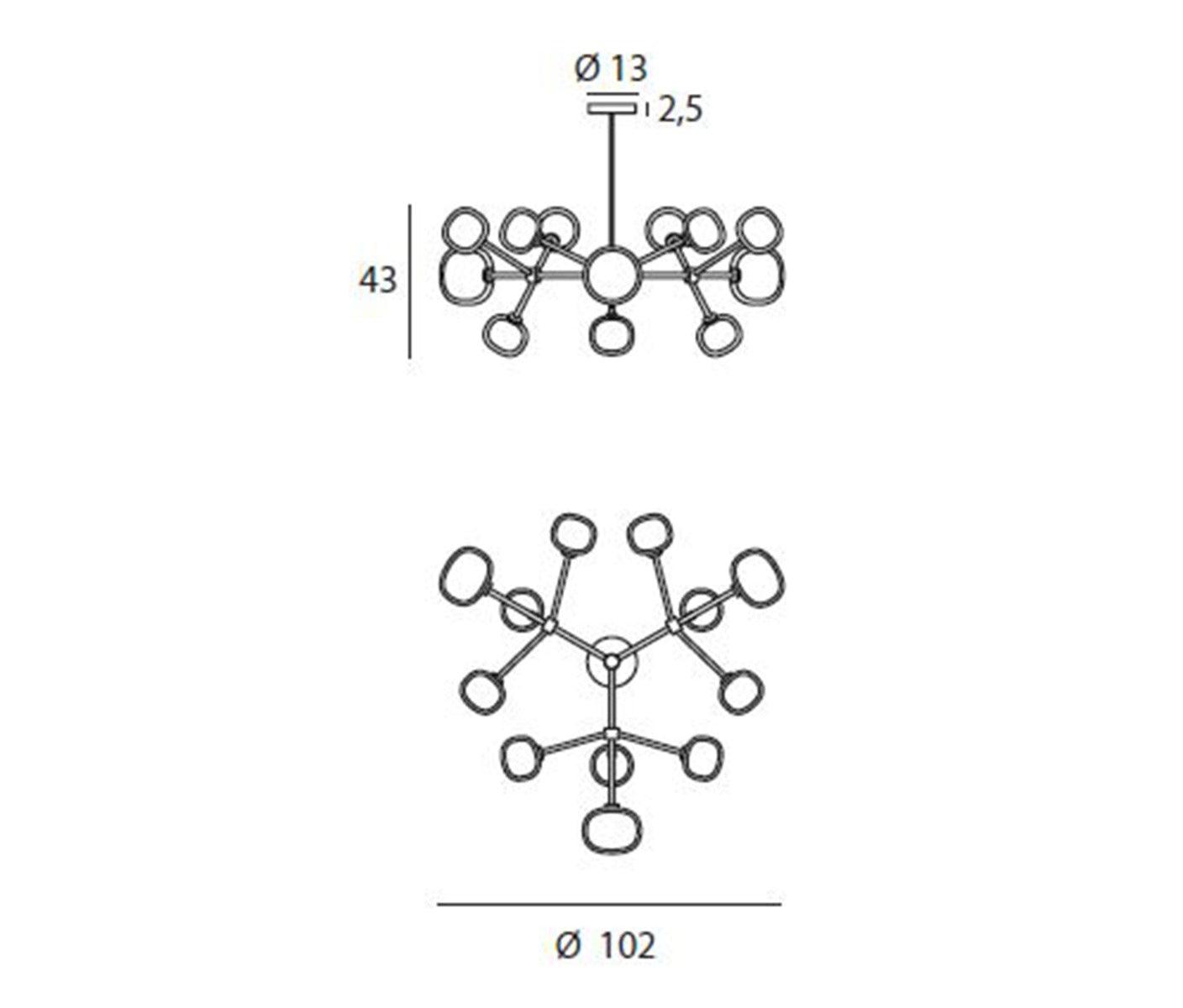 TOOY - TOOY Nabila 552.12 Hängeleuchte - Hängeleuchten - Sarto Group