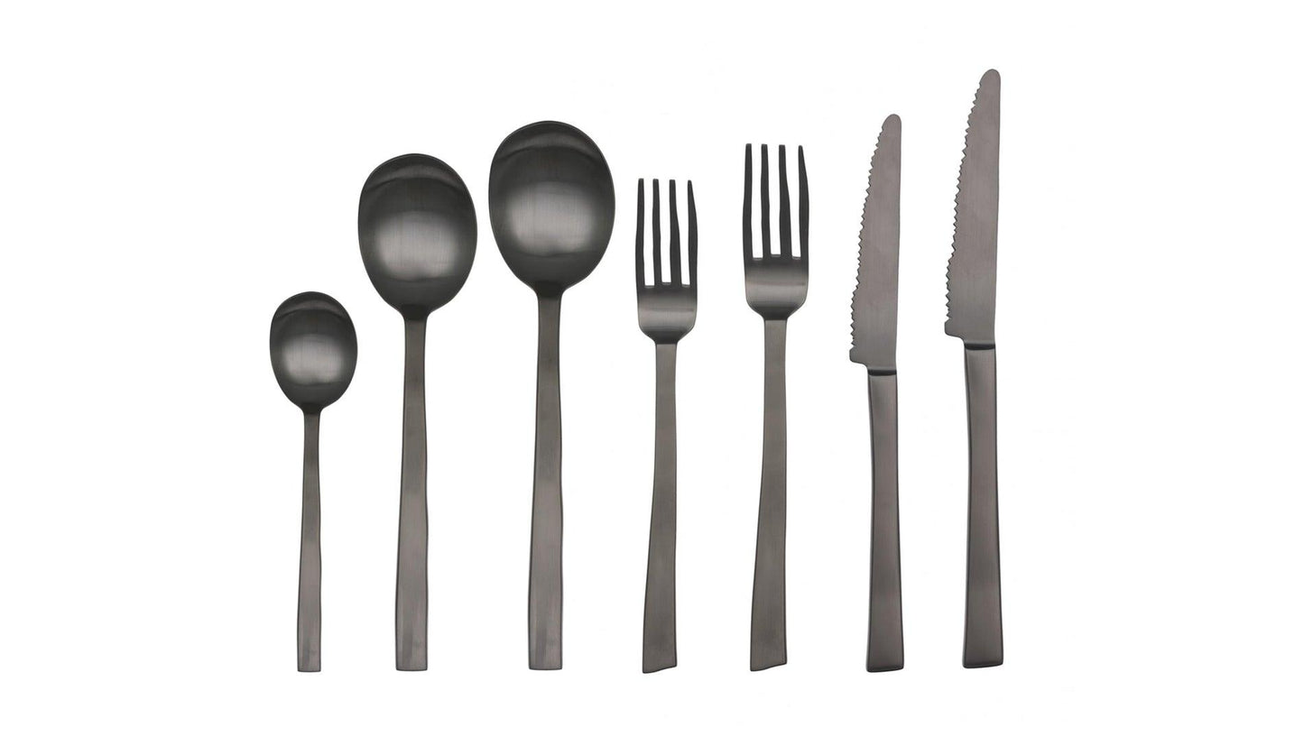 Valerie Objects - Valerie Objects Maarten Baas Dessertbesteck Schwarz | 18 tlg - Dessertbesteck - Sarto Group