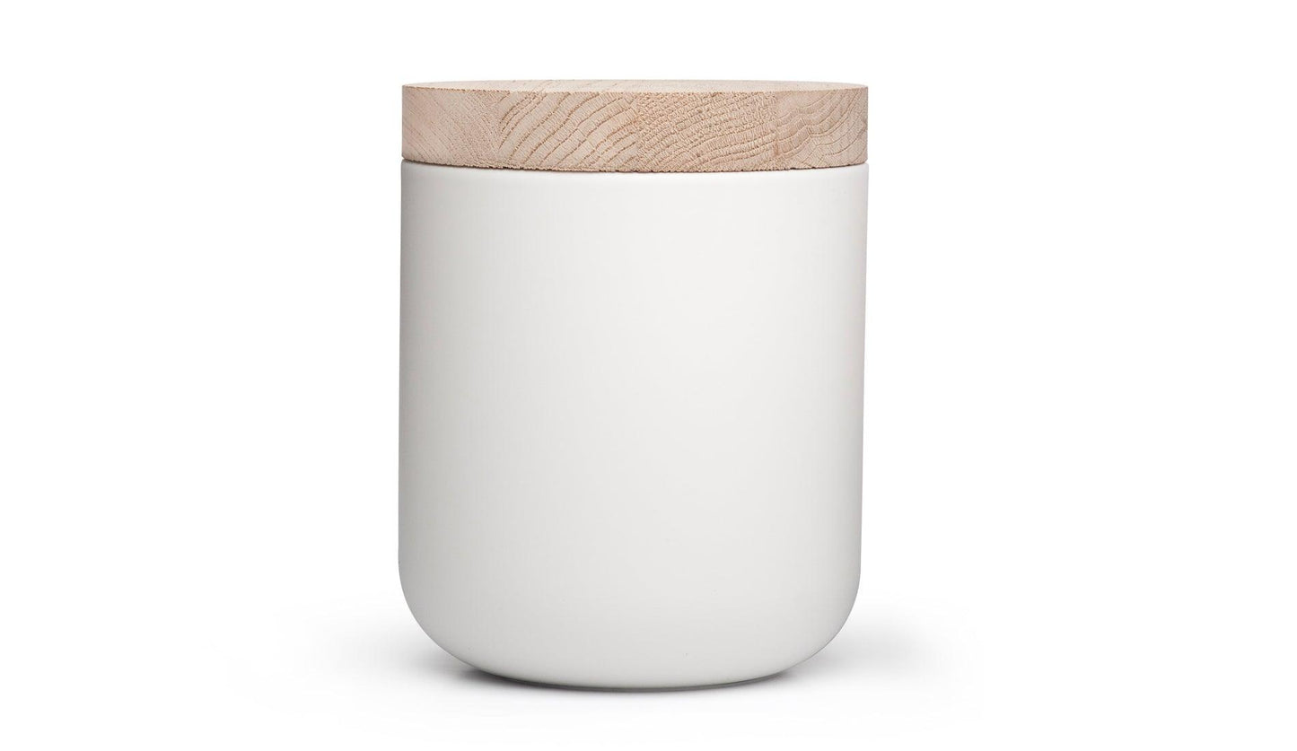 When Objects Work - When Objects Work VVD Pottery Dose Weiß | H17 x Ø15 cm - Dosen - Sarto Group
