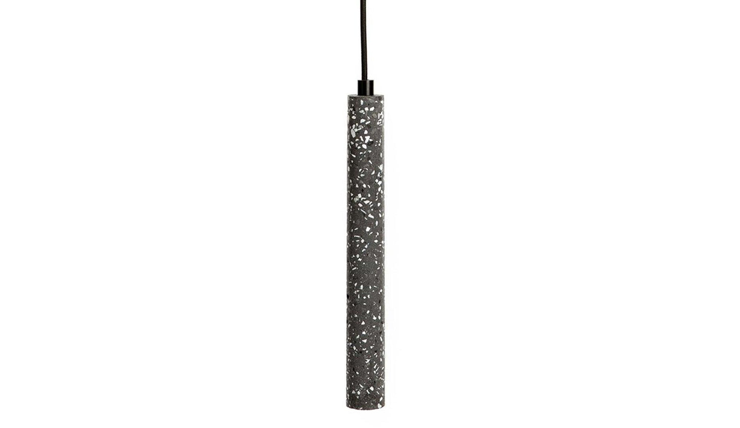 XLBoom - XLBoom Terrazzo Tube Hängeleuchte | Schwarz - Hängeleuchten - Sarto Group