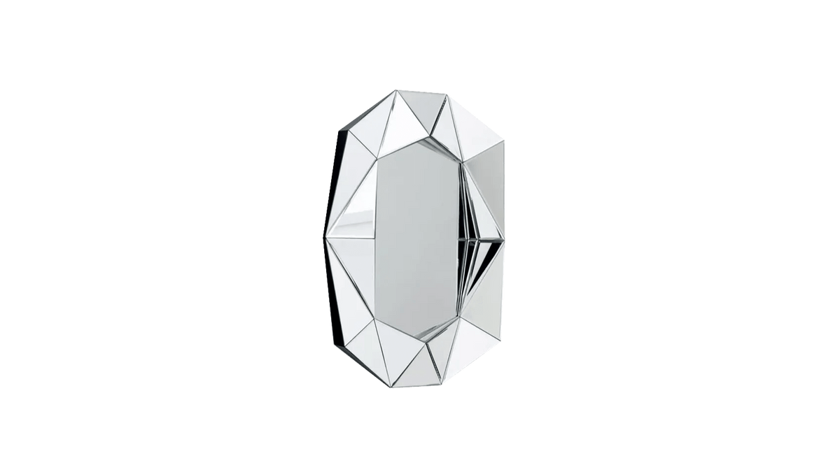 Reflections Copenhagen - Reflections Copenhagen Diamond Mirror Small - Silver - Lagerware - Sarto Group