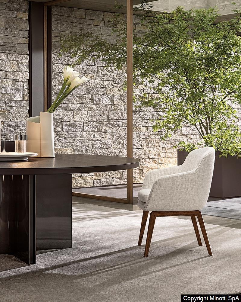 Minotti - Belt Esszimmerstuhl - Stühle - Sarto Group