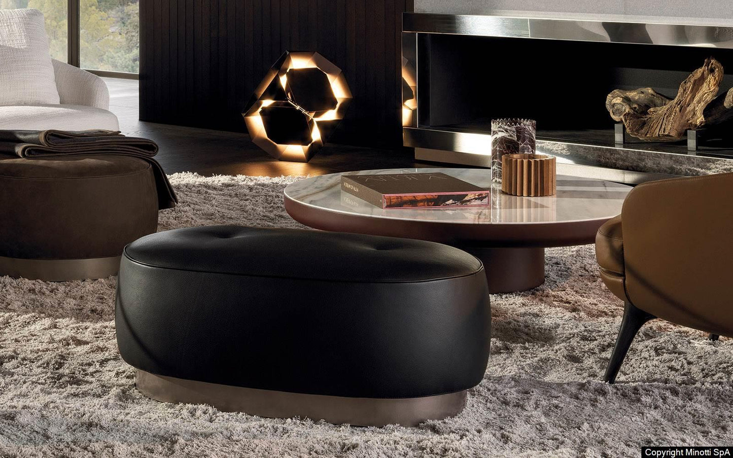 Minotti - Torii Bold Pouf - Hocker - Sarto Group