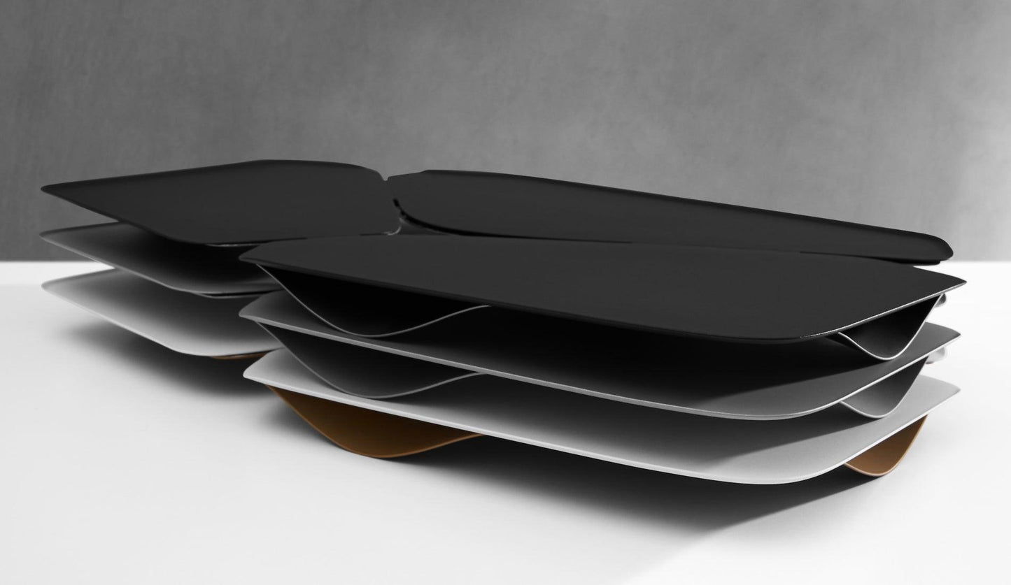 Zaha Hadid - Zaha Hadid Design Hew Serviertablett | Silber - Serviertabletts - Sarto Group