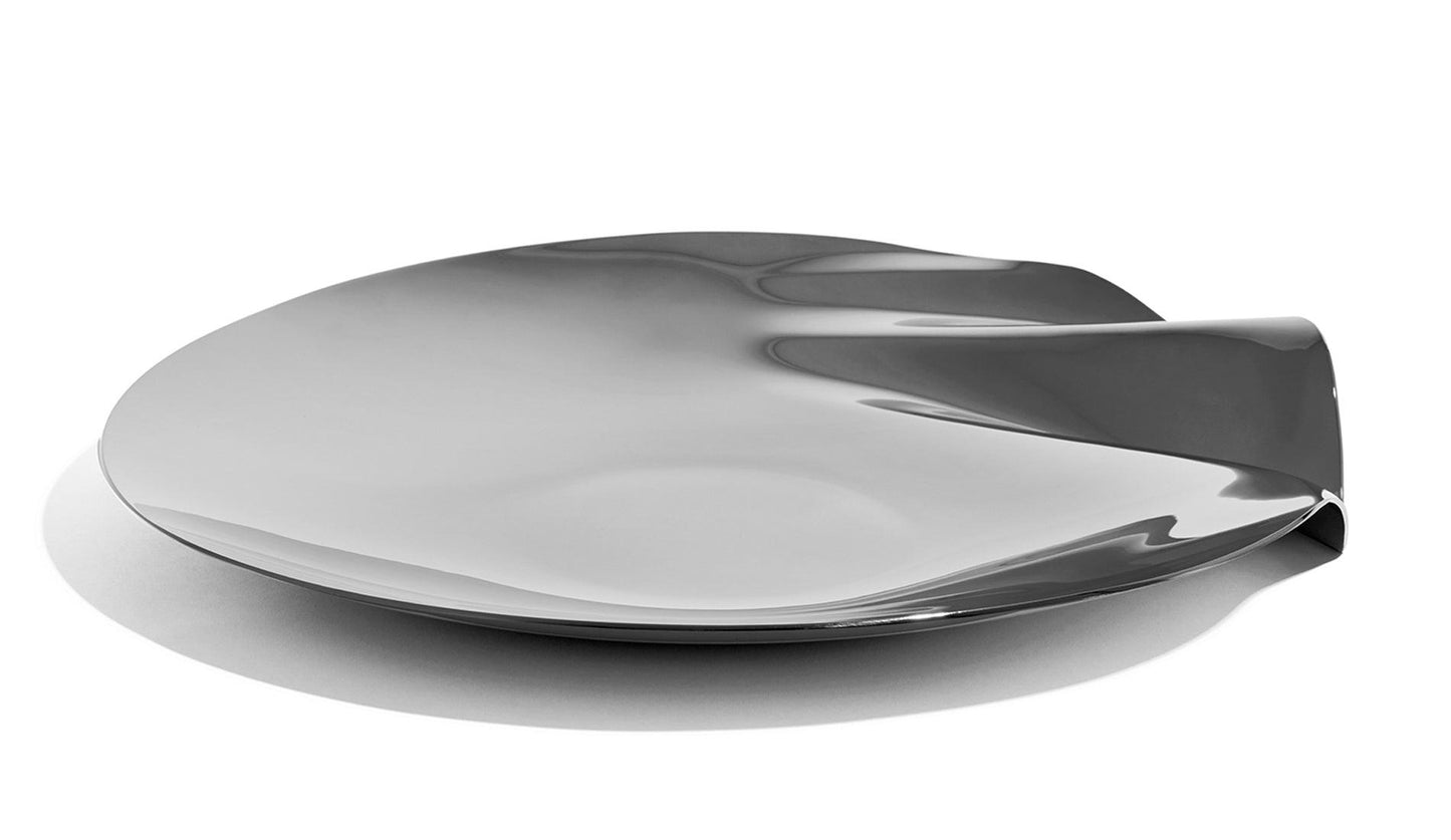 Zaha Hadid - Zaha Hadid Design Serenity Platter Schale Silber | Ø 40 cm - Schalen - Sarto Group