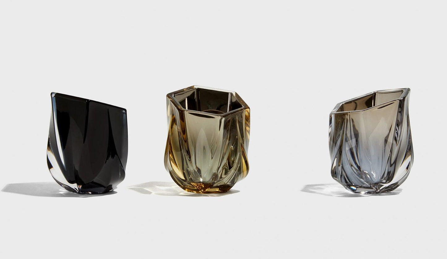 Zaha Hadid - Zaha Hadid Design Shimmer Teelichthalter | Schwarz - Kerzenhalter - Sarto Group