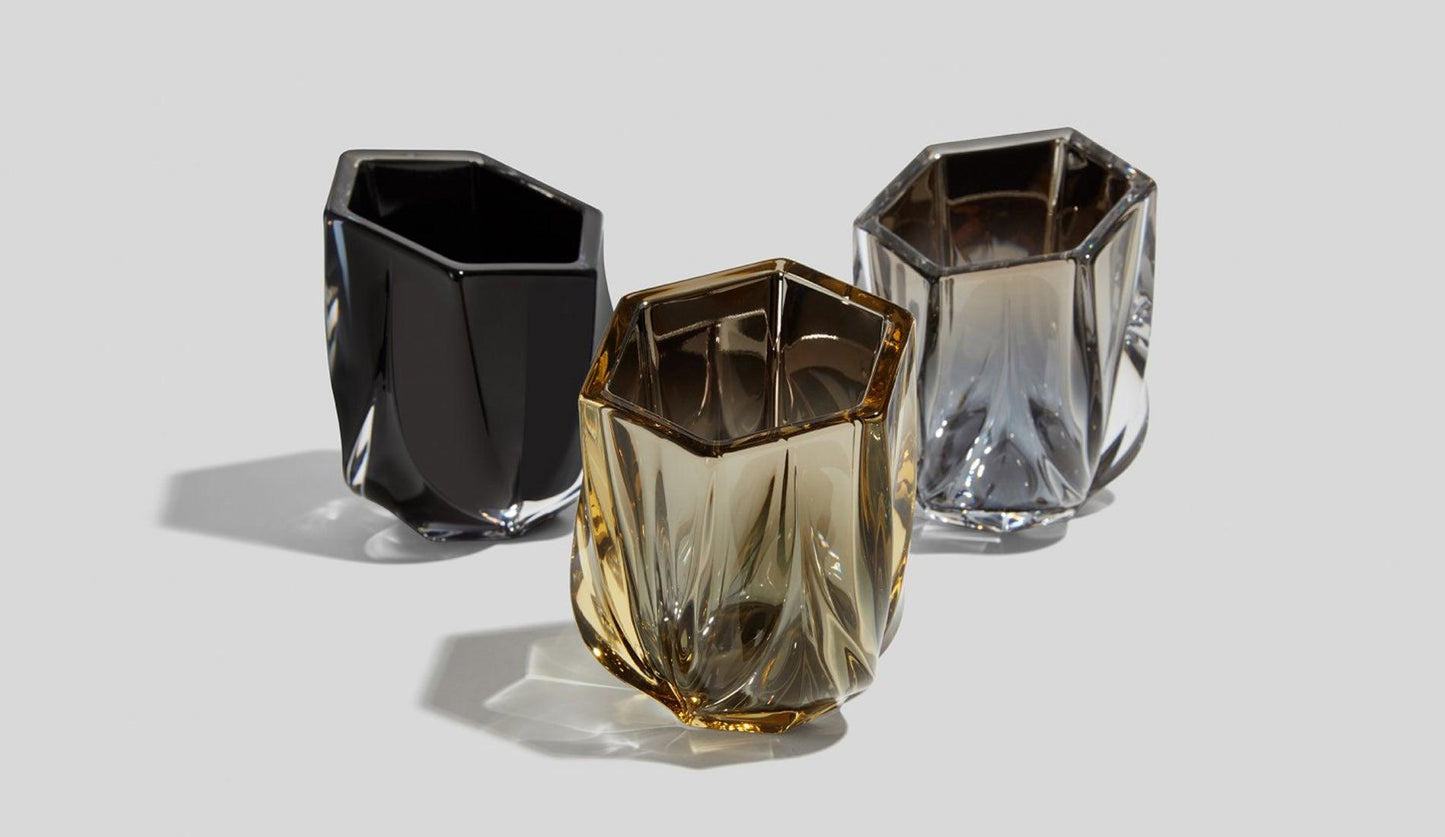 Zaha Hadid - Zaha Hadid Design Shimmer Teelichthalter | Schwarz - Kerzenhalter - Sarto Group