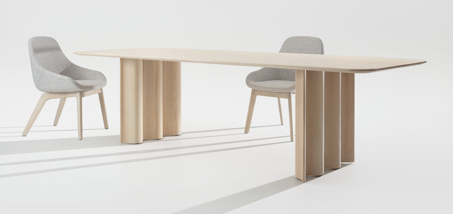 Curtain dining table