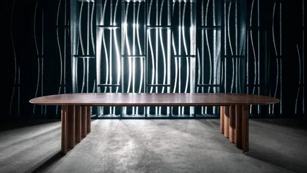 Curtain dining table