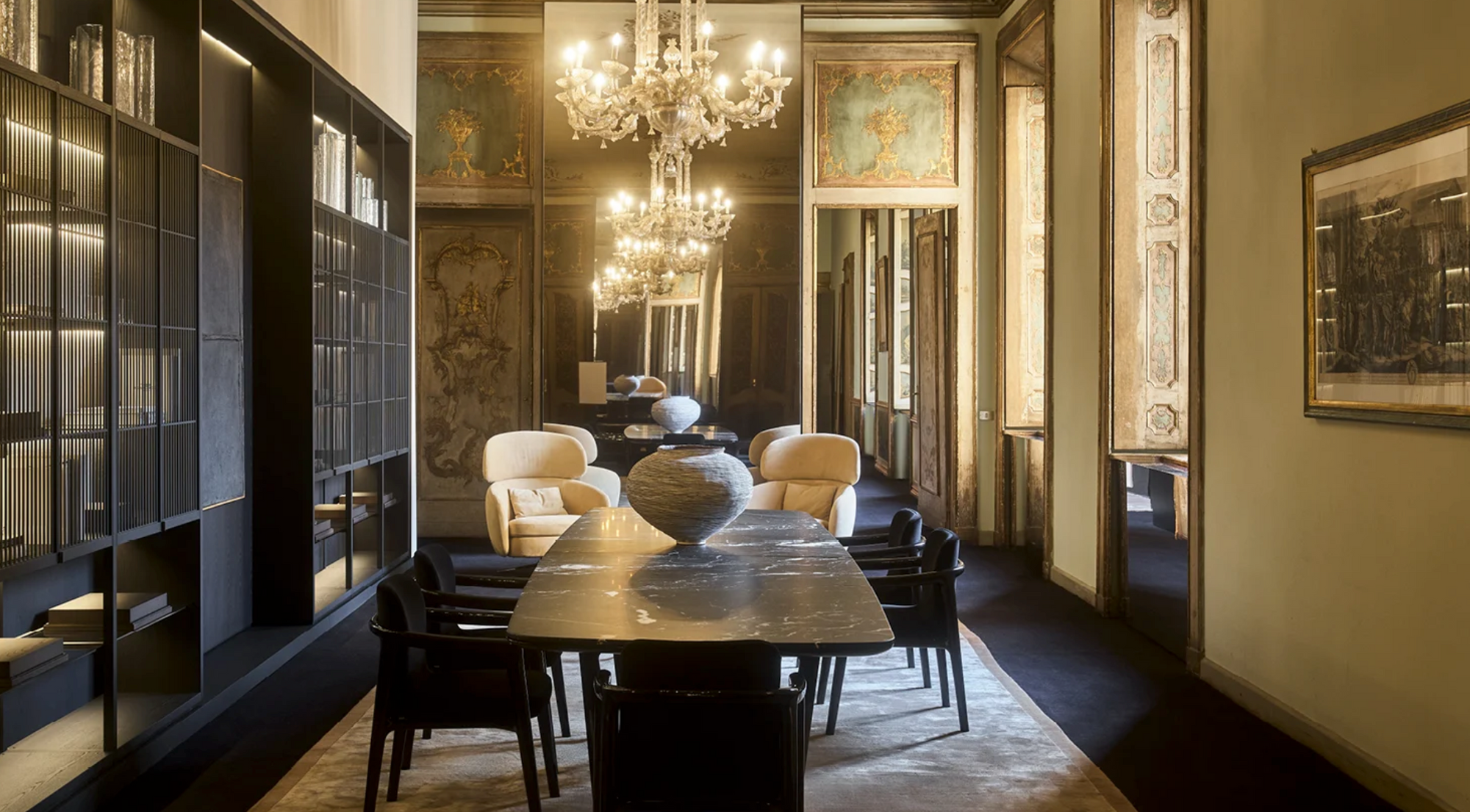 Ein historischer Rahmen für zeitgenössisches Design: Poliform im Palazzo Clerici
