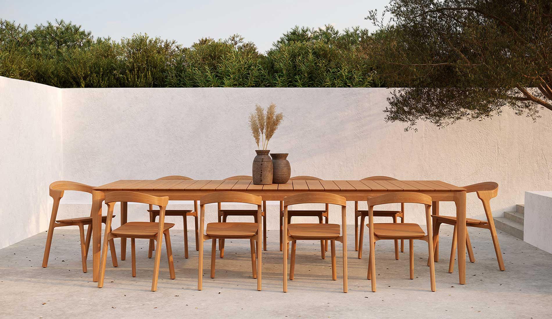 Ethnicraft - Ethnicraft Teak Bok Outdoor Esstisch - Gartentische - Sarto Group