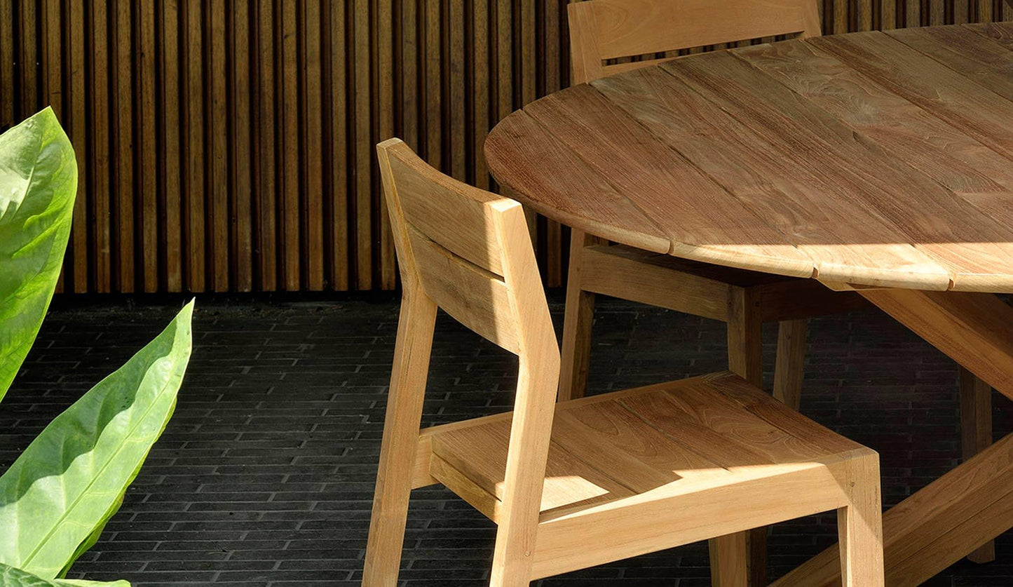 Ethnicraft - Ethnicraft Teak Circle Outdoor Esstisch - Gartentische - Sarto Group