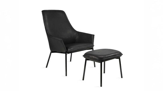 Grace High Lounge Chair with Ottoman