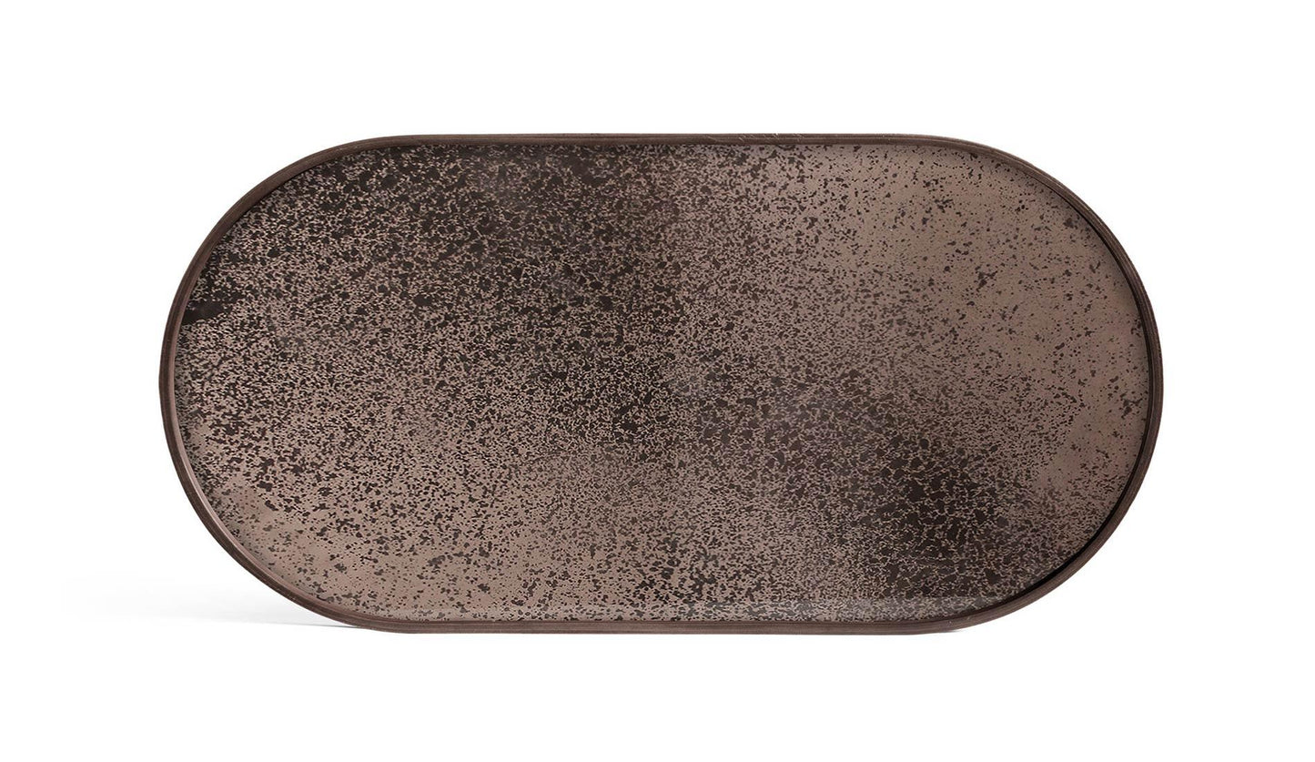 Ethnicraft - Ethnicraft Bronze Mirror Oblong Tablett | M - Tabletts - Sarto Group