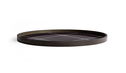 Ethnicraft - Ethnicraft Slate Linear Squares Glass Tablett | XL - Tabletts - Sarto Group