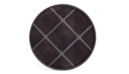 Ethnicraft - Ethnicraft Slate Linear Squares Glass Tablett | XL - Tabletts - Sarto Group
