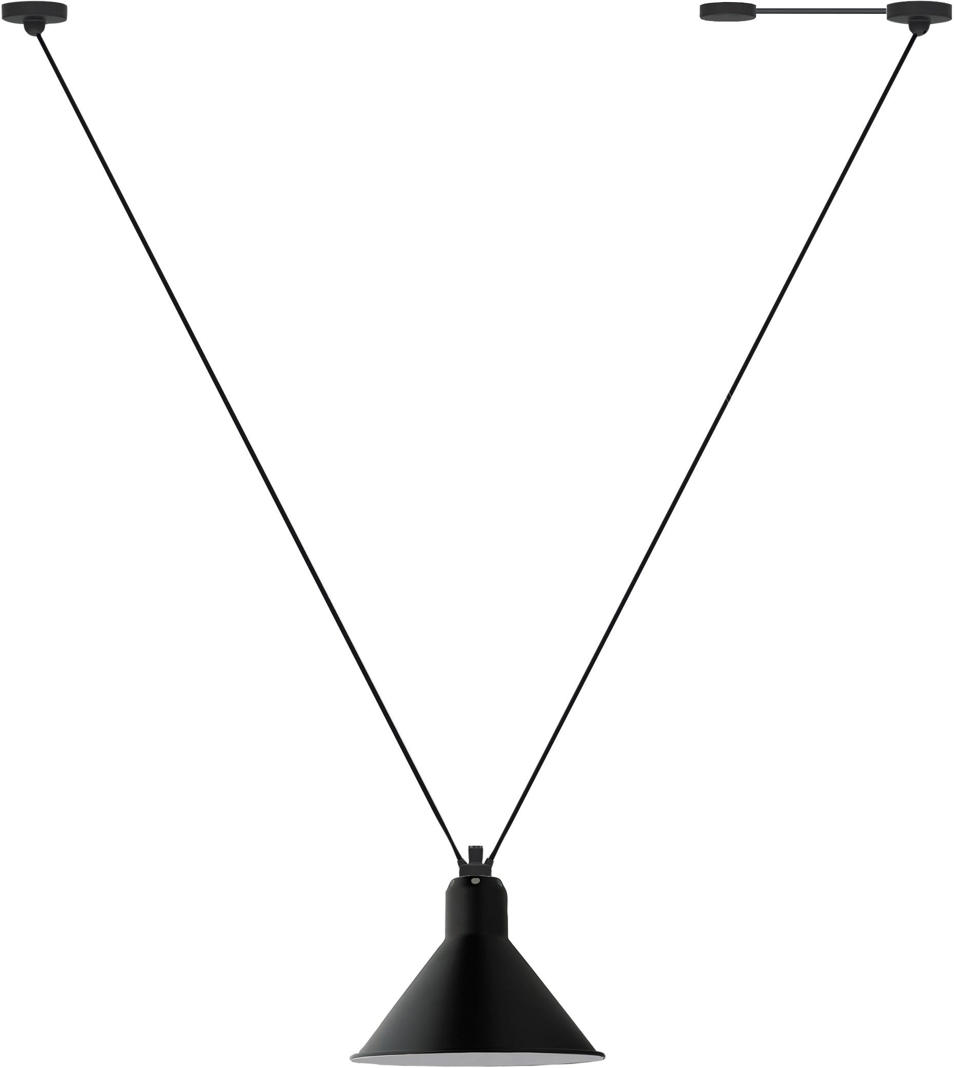 DCW éditions Paris - DCW Lampe Gras N°323 Les Acrobates Conic Schwarz - Hängeleuchten - Sarto Group