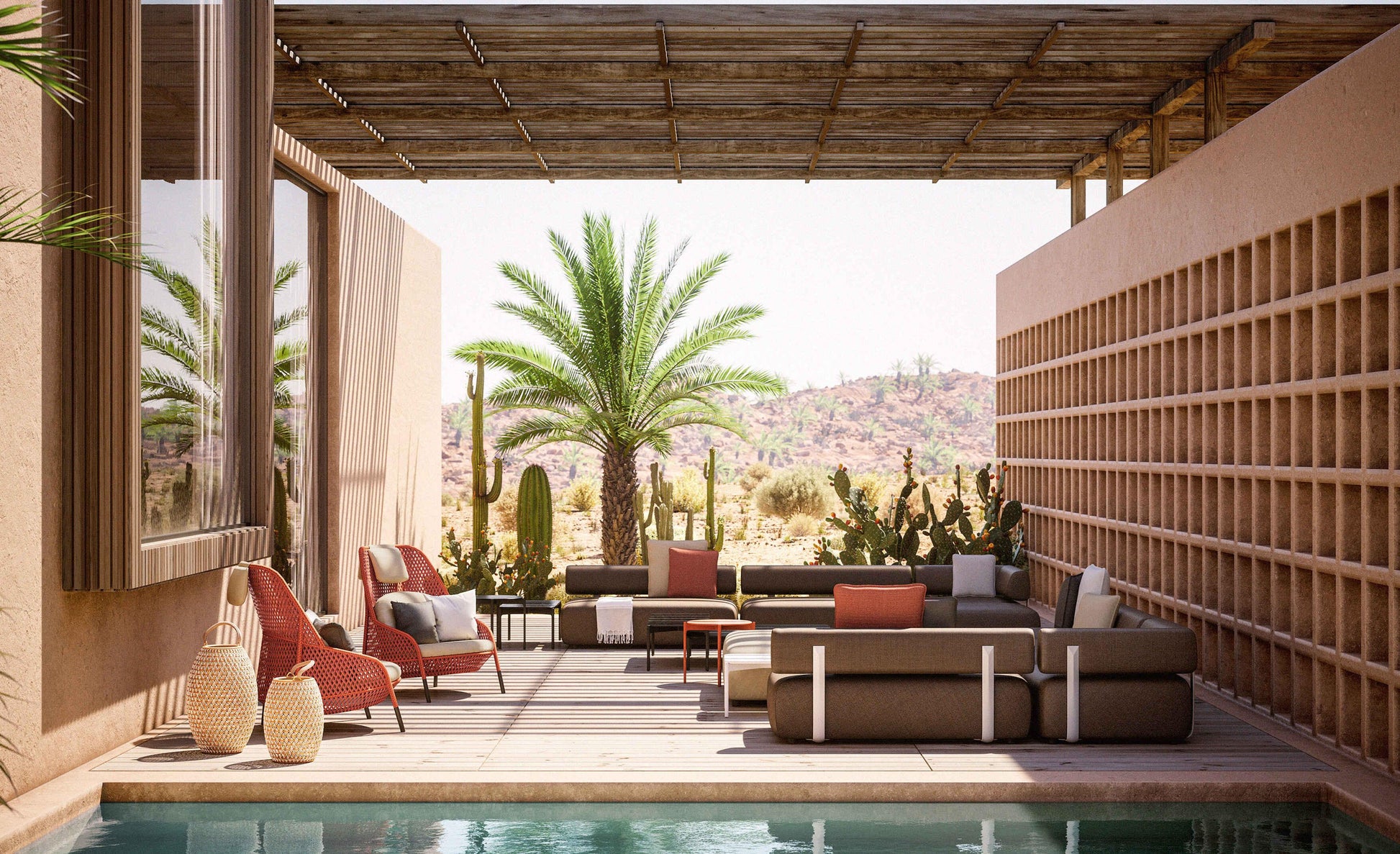 Dedon - Ahnda Outdoor Hochlehner | Mit Sitz- und Rückenkissen - Gartensessel - Sarto Group
