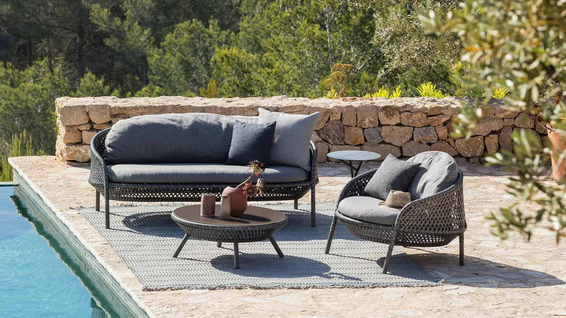 Dedon - Ahnda Outdoor Lounge Sessel | Mit Sitzkissen - Gartensessel - Sarto Group