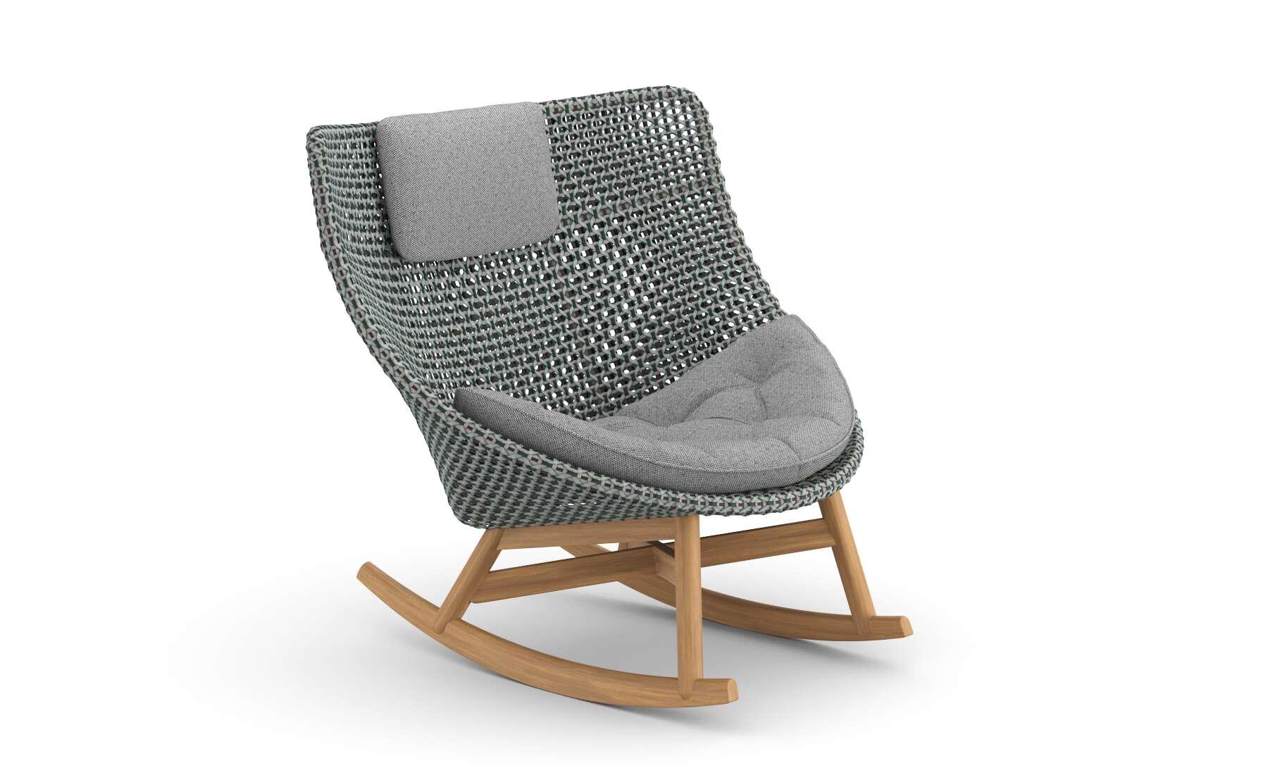 Dedon - Mbrace Schaukelstuhl mit Polsterauflage - Schaukelstühle - Sarto Group