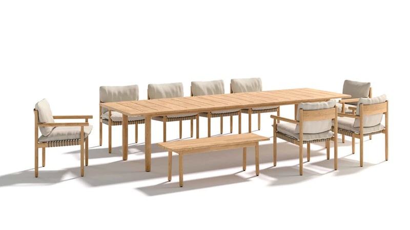 Dedon - Tibbo Outdoor Bank - sarto Tailored Interiors Group