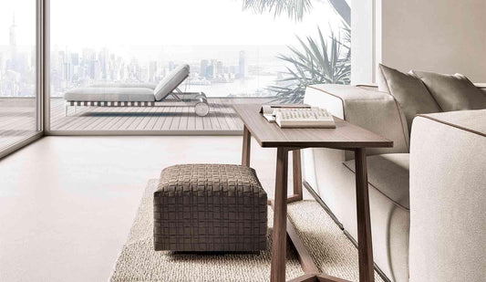 Flexform - Bangkok Pouf - sarto Tailored Interiors Group
