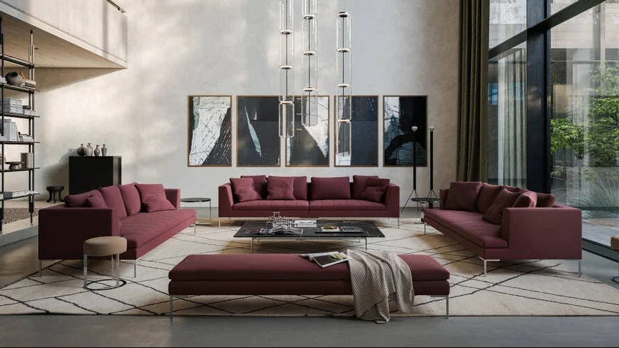 B&B Italia - Charles Carré Sofa - sarto Tailored Interiors Group