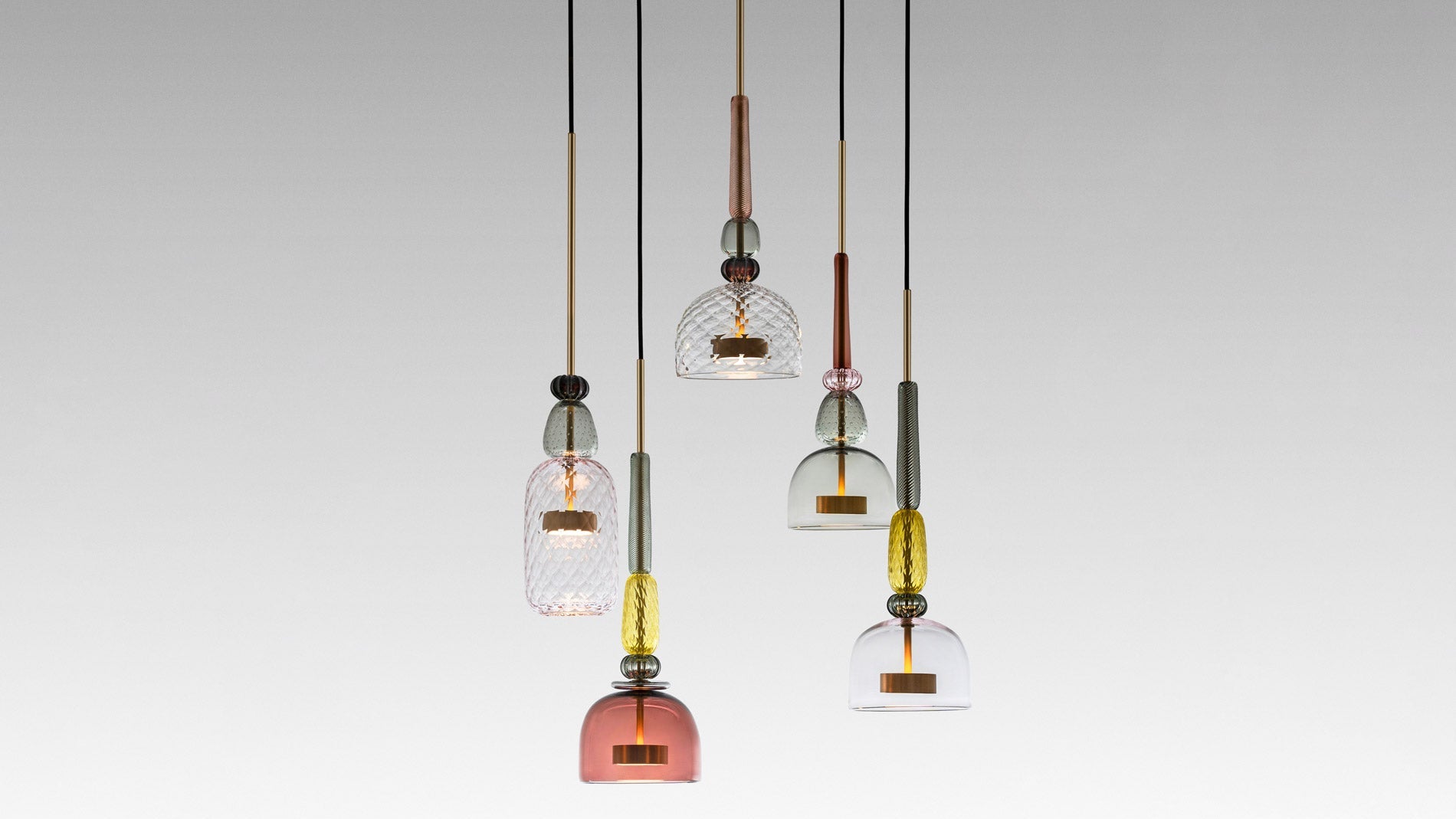 Giopato & Coombes - Flauti 51 Rose Hängeleuchte - sarto Group