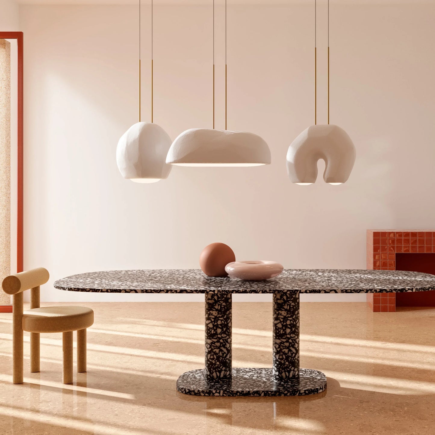 Moonstone Shell Hängeleuchte